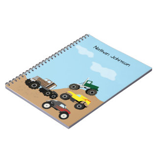 Children's Monster Truck School Notebook