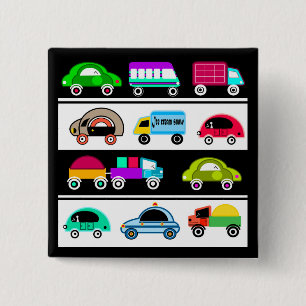 Children's motifs 15 cm square badge