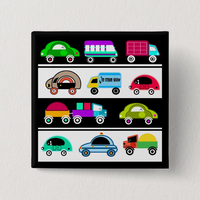 Children's motifs 15 cm square badge (Front)