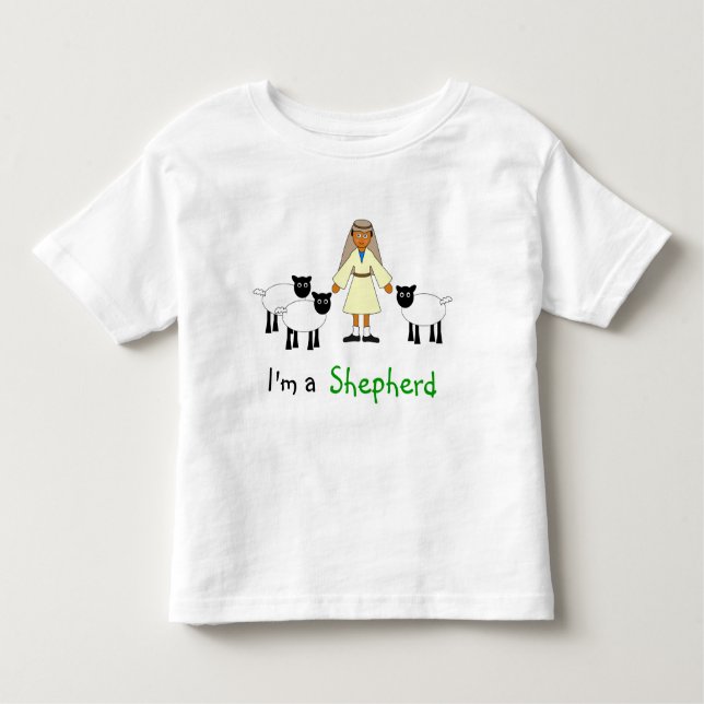 Children's Nativity -- Cute "Shepherd" boy Toddler T-Shirt (Front)