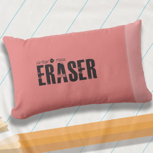 Children's Pencil and Paper Writer's Eraser Decorative Cushion