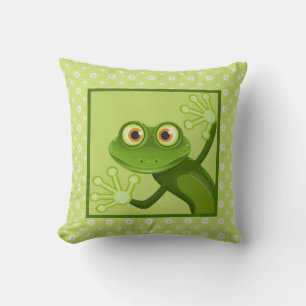 Children's pillow with frog