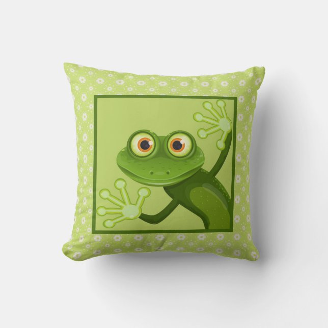 Children's pillow with frog (Front)