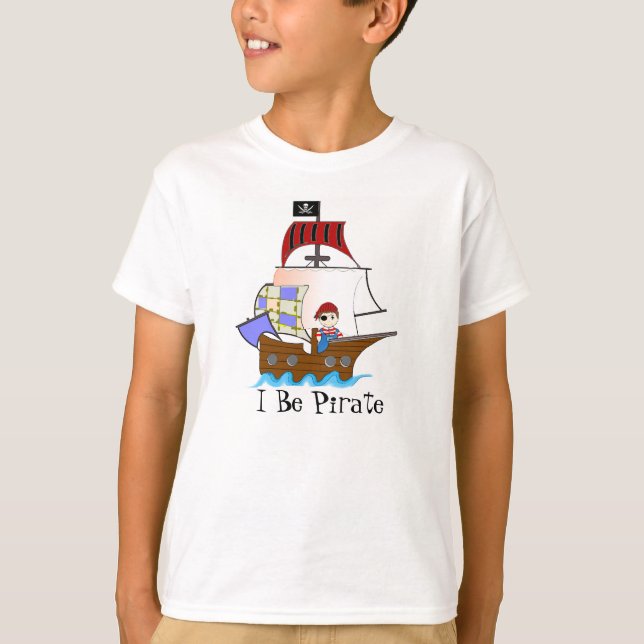 Children's Pirate Ship T-shirt (Front)