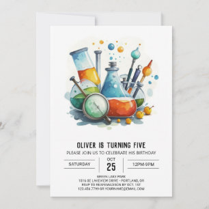 Children's Potion Lab Scientist Birthday Invitation