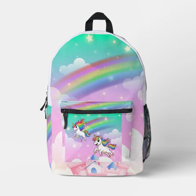 Children's Room Decor Printed Backpack (Front)