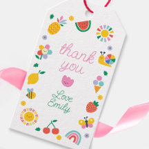 Children's Thank You Card, Rainbows and Sunshine
