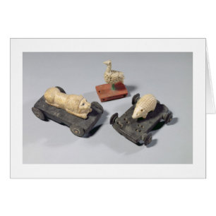 Children's toys: a hedgehog, a lion and a dove, Su