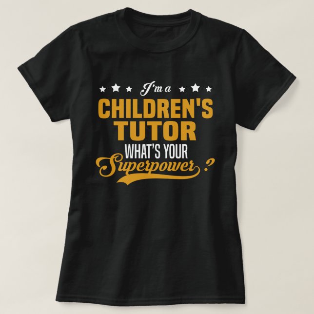 Children's Tutor T-Shirt (Design Front)