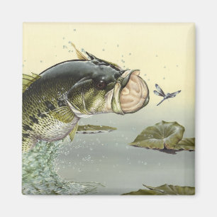 Children's Winning Artwork: largemouth bass Magnet