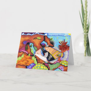 Children's Winning Artwork: triggerfish Card