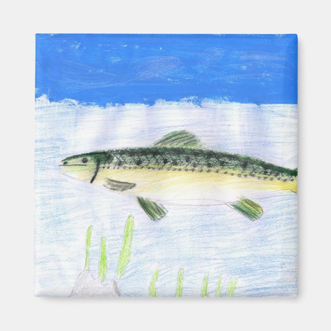Children's Winning Artwork: trout Magnet (Front)