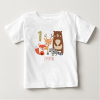 Children's Woodland Personalized 1st Birthday
