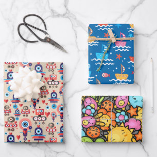 Children's  wrapping paper sheet