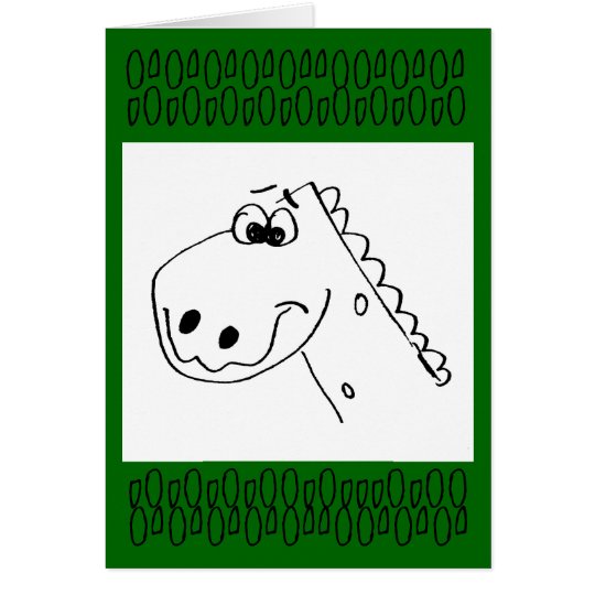 Childs 3rd Birthday Dinosaur (colour me) Card