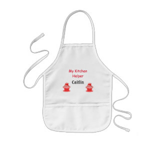 Child's apron with cupcakes and can to personalise