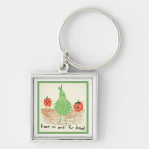 Child's Art, Green Key Ring