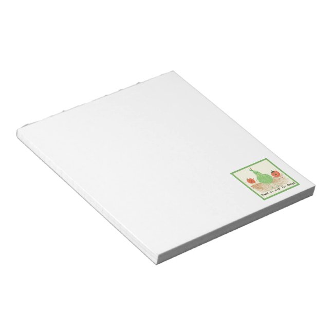 Child's Art, Red Notepad (Angled)