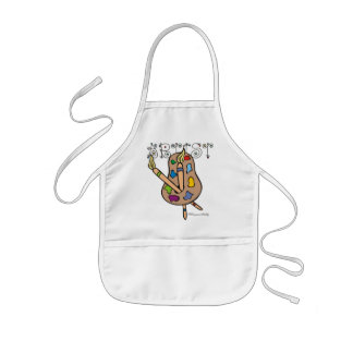 Child's Artist Apron White