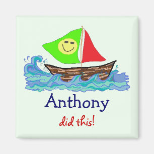 Child's Artwork Personalised Magnet