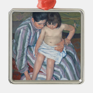 Child's bath, 1893 (oil on canvas) metal ornament