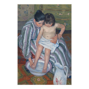 Child's bath, 1893 (oil on canvas) poster