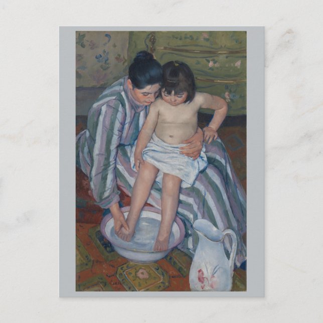 Child's Bath Mary Cassatt Postcard (Front)