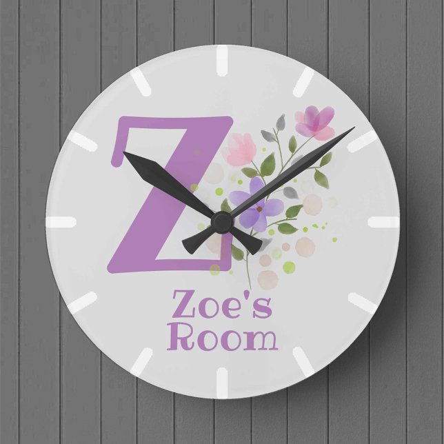 Child's Bedroom Clock with Name Zoe (Creator Uploaded)