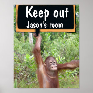 Child's Bedroom Keep Out Privacy SIgn