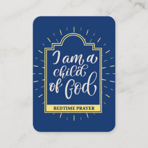 Child's Bedtime Prayer Card