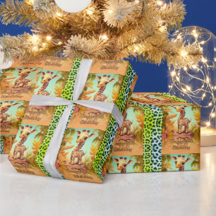 Childs Birthday for age 5  Wrapping Paper