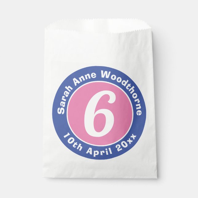 Child's Birthday Party Sweets Favour Bag (Front)