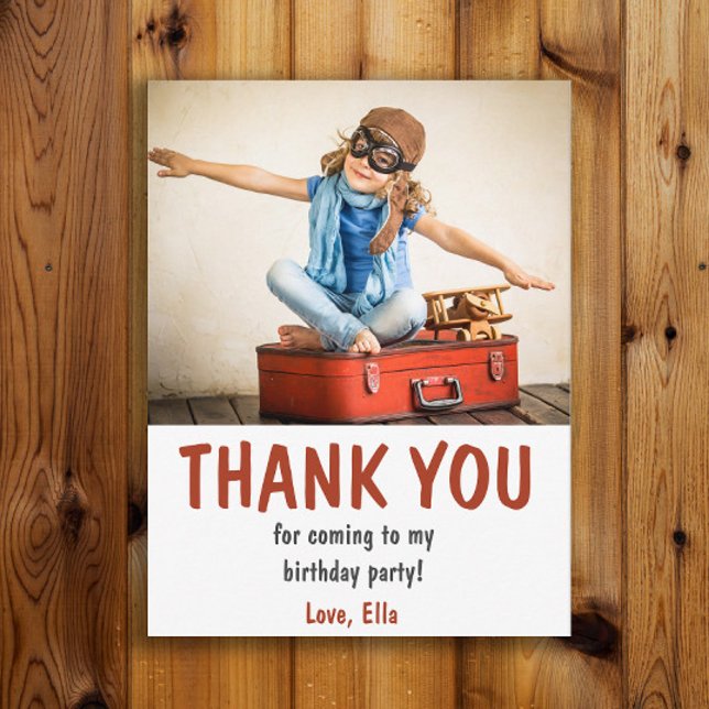 Child's Birthday Party Thank You Postcard (Creator Uploaded)