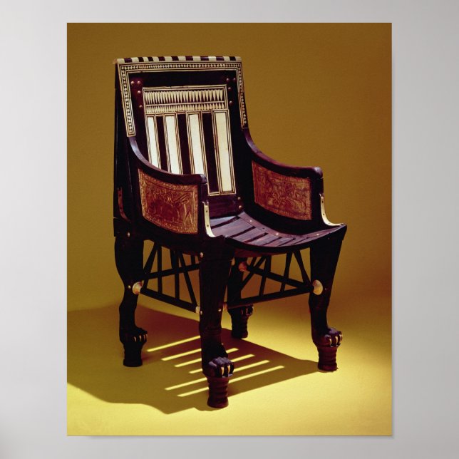 Child's chair, from the Tomb of Tutankhamun Poster (Front)