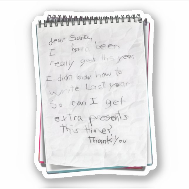 Child's Dear Santa Letter Christmas (Front)