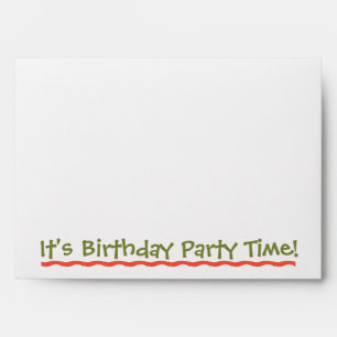 Child's Fun - Birthday Invitation Envelope