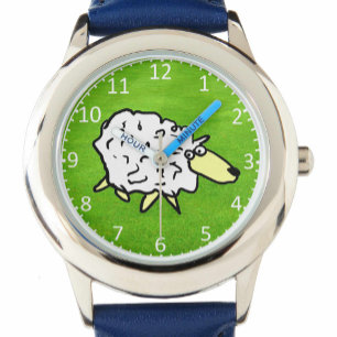 Child's Fun Sheep Design Cartoon Watch