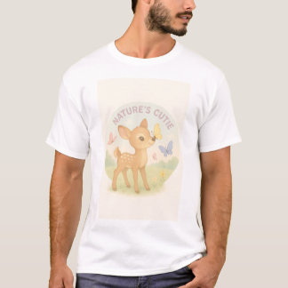 Child's graphic. Cute cartoon style baby Deer. T-Shirt