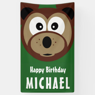 Child's Happy Birthday Bear Banner