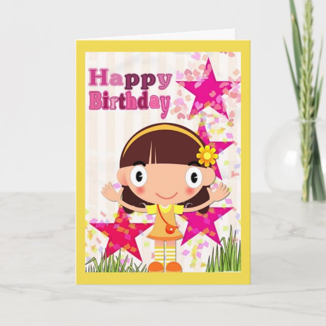 Child's Happy Birthday Card (Front)