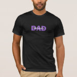 "Child's Name" DAD Customisable T-Shirt<br><div class="desc">"Child's Name" DAD Customisable T-Shirt (DAD in Purple)</div>