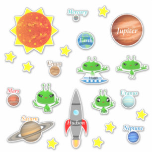 Childs Name Planets Aliens Spaceships Solar System