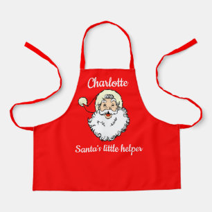 Child's Name Santa's Helper Baking with Mum Apron
