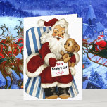 Child's Name Santa's Nice List Christmas Holiday Card<br><div class="desc">Santa Claus Add Child's Name</div>