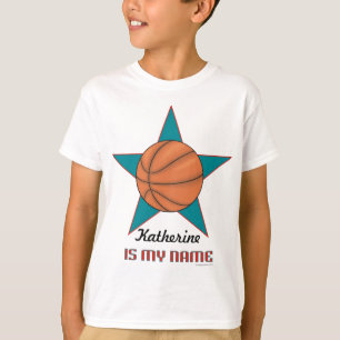 Child's Personalised Basketball T-shirt
