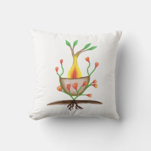 Child's Plant Art Cushion