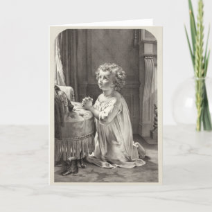 "Child's Prayer" greeting card