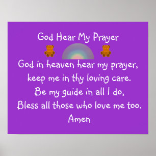 Child's Prayer - poster