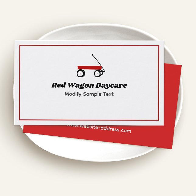 Child's  Red Wagon Business Card (Creator Uploaded)