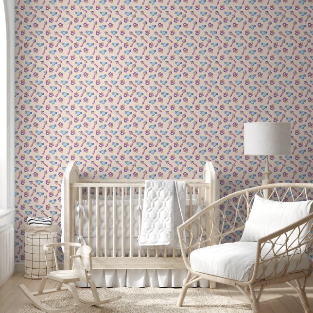 Child's Room Delicate Design Wallpaper (Kids)